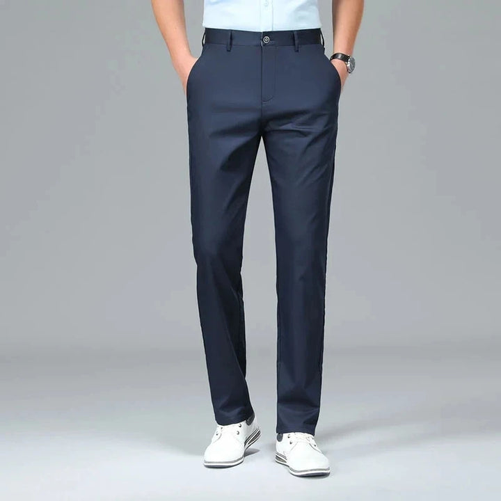 Straight Leg Bamboo Fiber Trousers - Shop Hestons