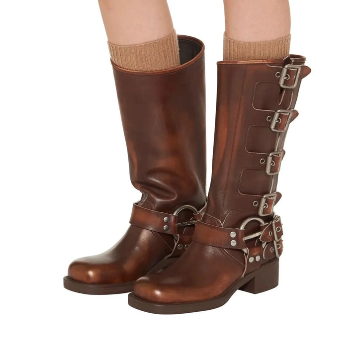 Women’s Buckled Leather Boots - Shop Hestons