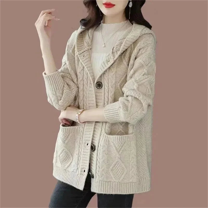 Diamond Stitch Cardigan - HESTONS