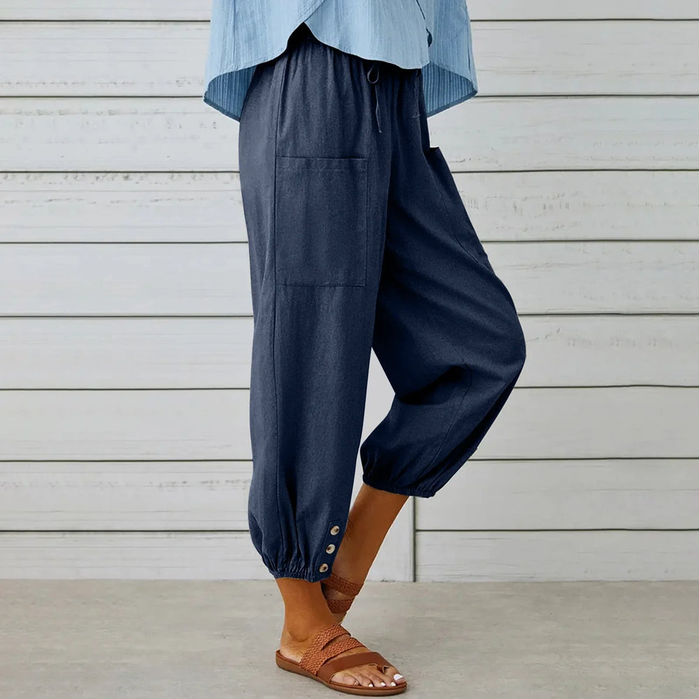 Wide Leg Ankle Pants - HESTONS