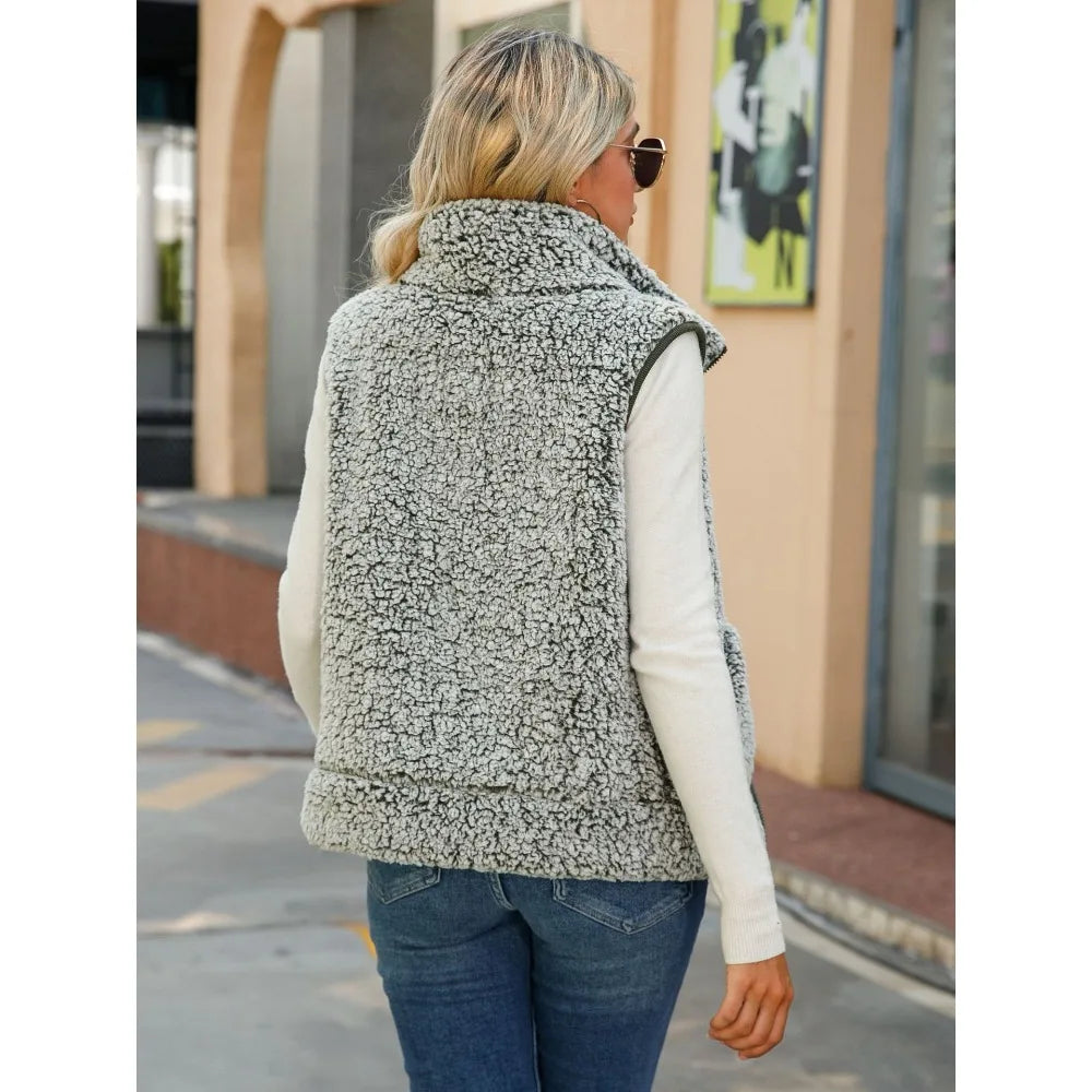 Ultra-Soft Zip-Up Vest - HESTONS