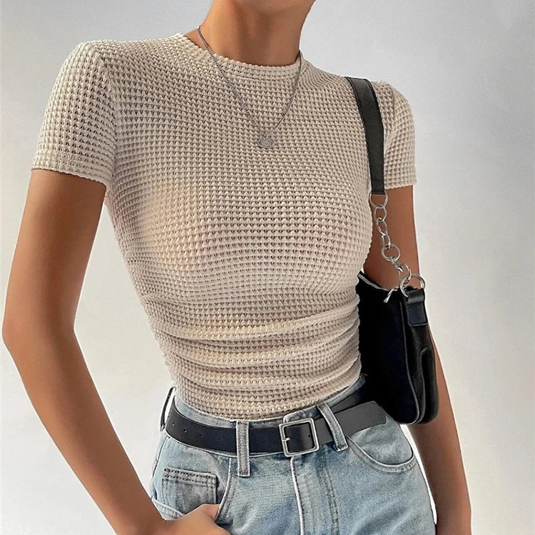 Waffle Knit Short Sleeve - HESTONS