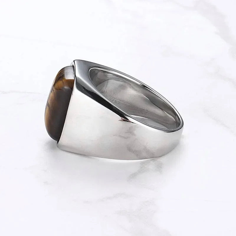 Tiger Eye Gemstone Ring - HESTONS