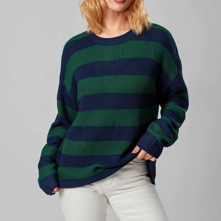 Color Stripe Pullover - HESTONS