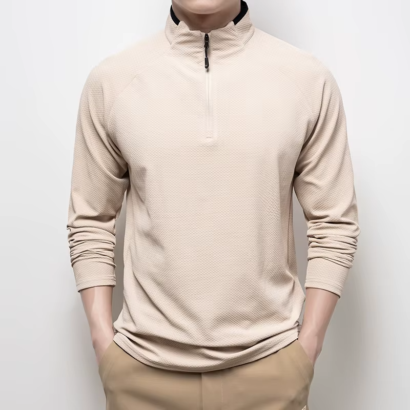 Textured Athletic Quarter-Zip - HESTONS