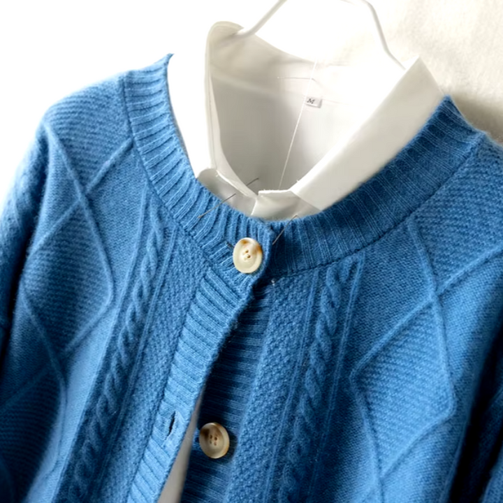 Cable Knit Cardigan - HESTONS