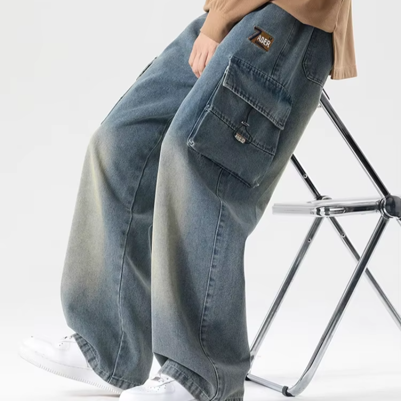 Large Pocket Cargo Jeans - HESTONS