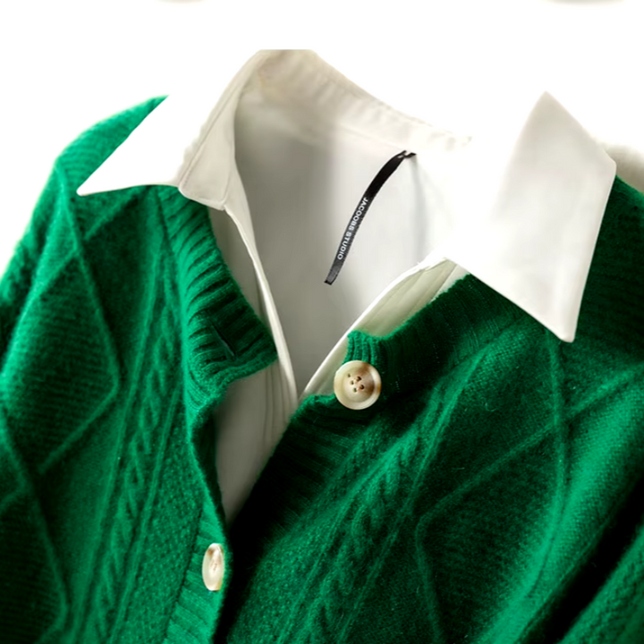 Cable Knit Cardigan - HESTONS