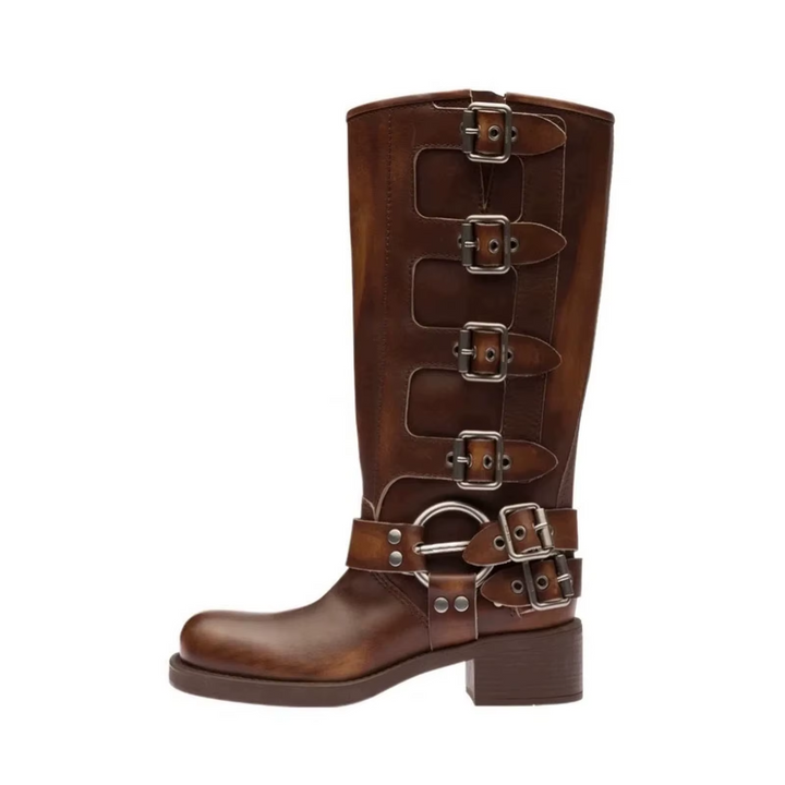 Women’s Buckled Leather Boots - Shop Hestons